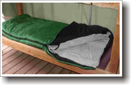 Dome Tents Sleeping Bags Foam Pads And Cots Our Sleeping Bags Come With A Freshly Launderd Zipped In Cloth Liner 10 Per Night Bag