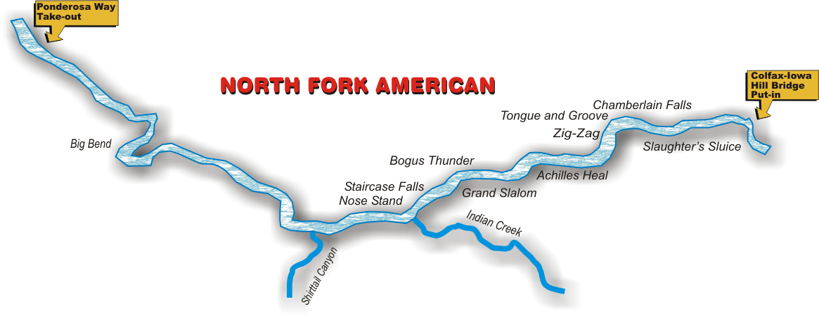 North fork of the on sale american river